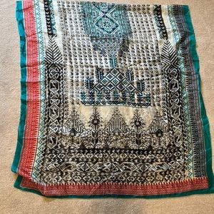 Silk printed scarf - Junaid Jamshed, 2.5 yards